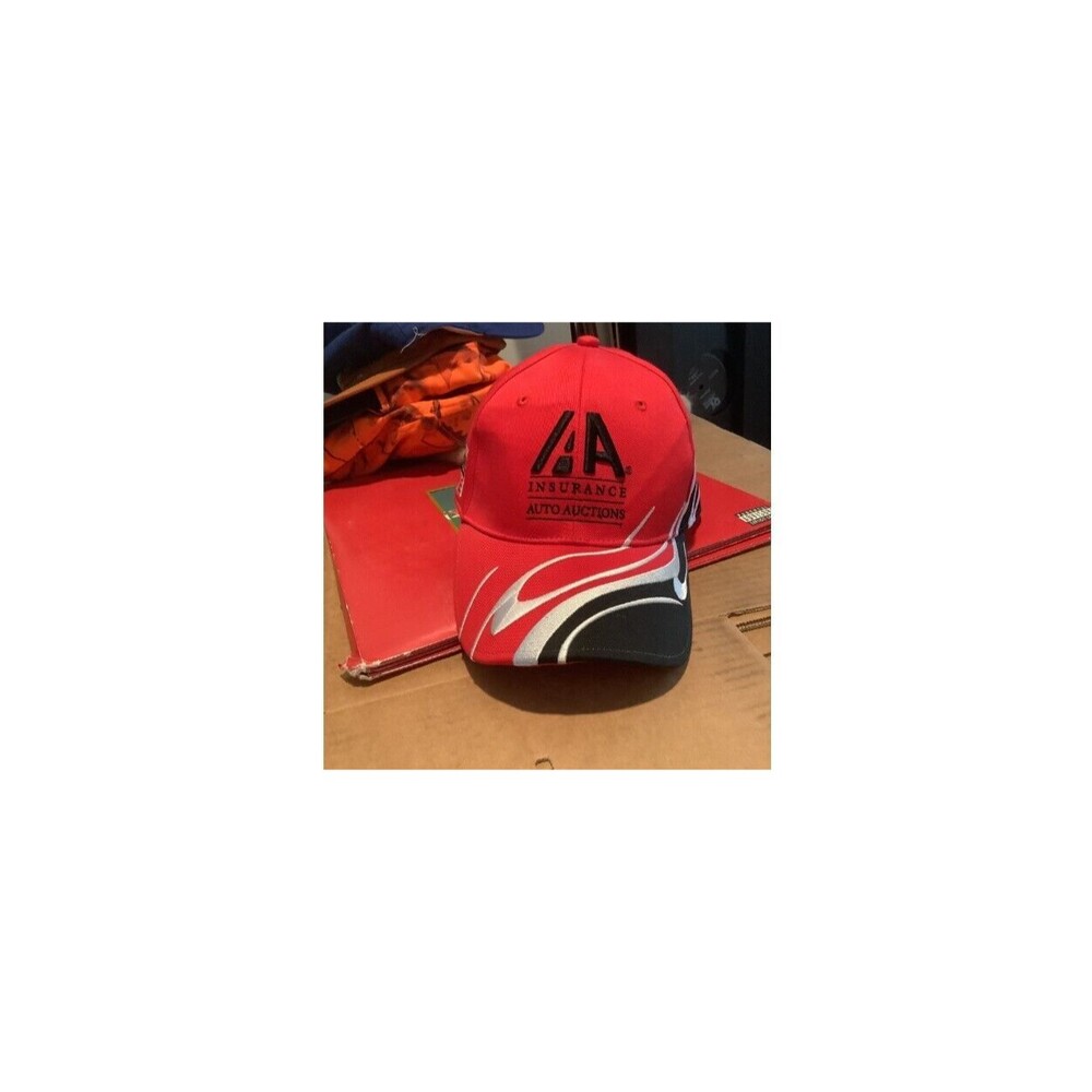 Flame cap hat embroidered embroidery rare promo hook and loop closure strap